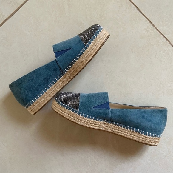 Steve Madden Blue Sparkly Suede
Espadrille Flats - Picture 2 of 3